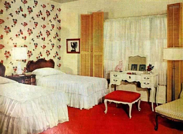 Vintage '50s master bedroom decor: See 50+ examples of retro home style ... Vintage bedroom furniture for retro design