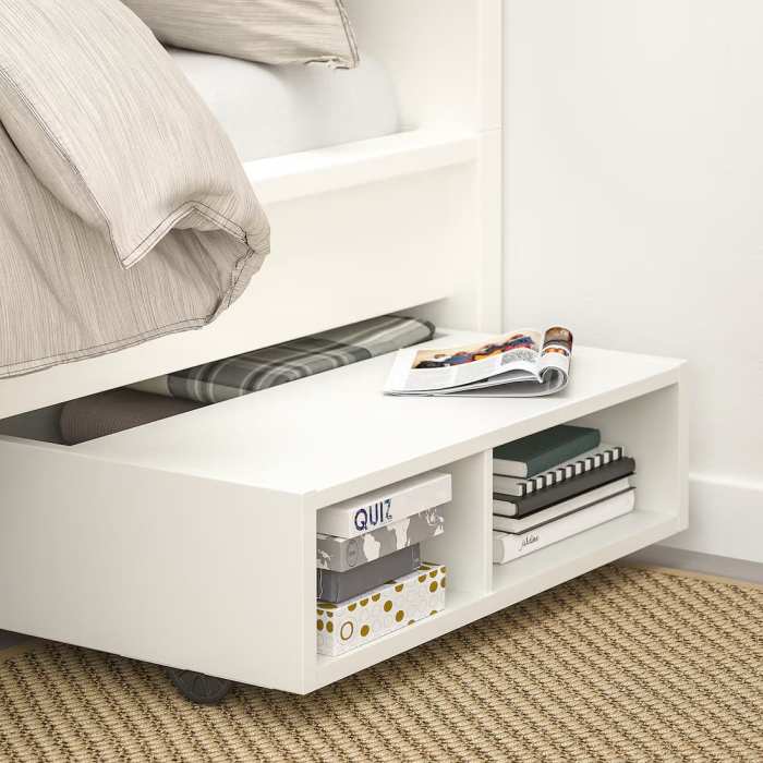 Maximize Your Space with These 26 Under Bed Storage Ideas for Small ... Small bedroom furniture with underbed storage