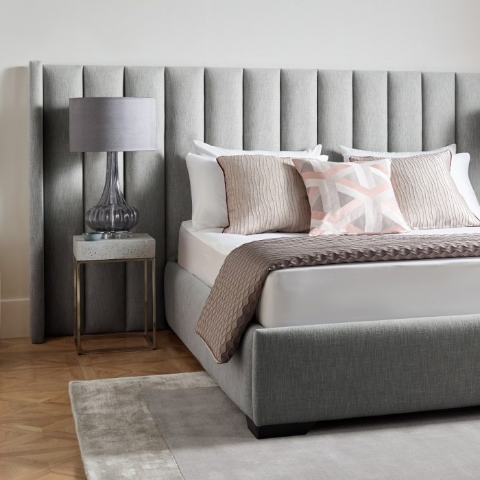 Upholstered beds headboards headboard bespoke soho Upholstered headboards and bedroom furniture