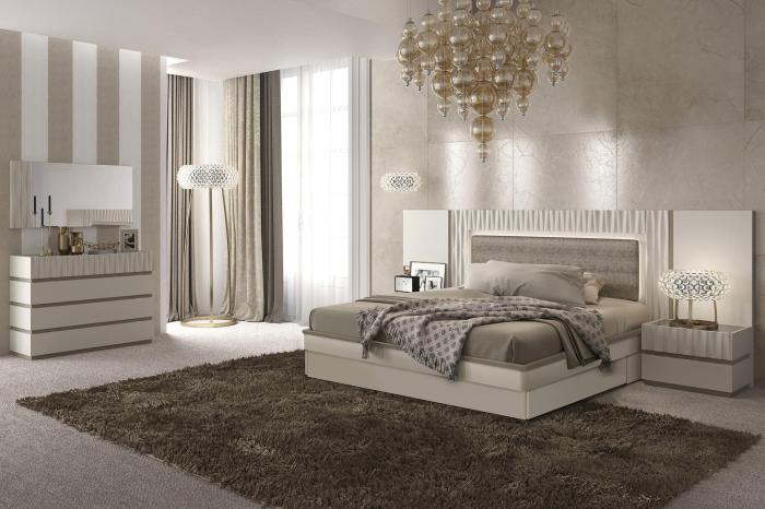 Modern bedroom furniture set for small rooms